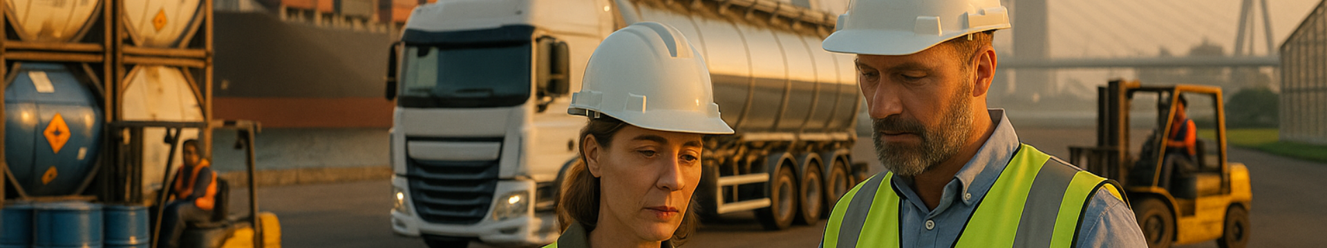 Logistics and plant backdrop