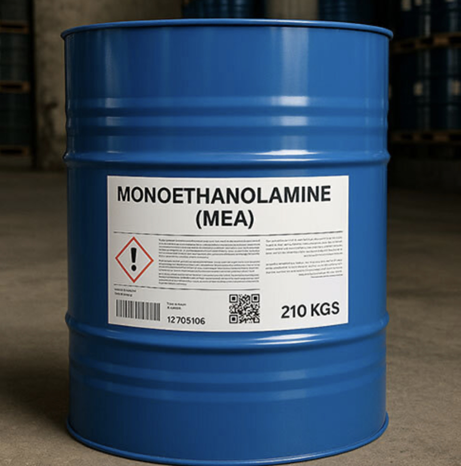 Monoethanolamine (MEA) — drums / IBCs for gas treating