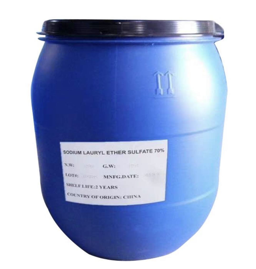 SLES 70% (2EO) – anionic surfactant in drums/IBC for shampoos and body wash