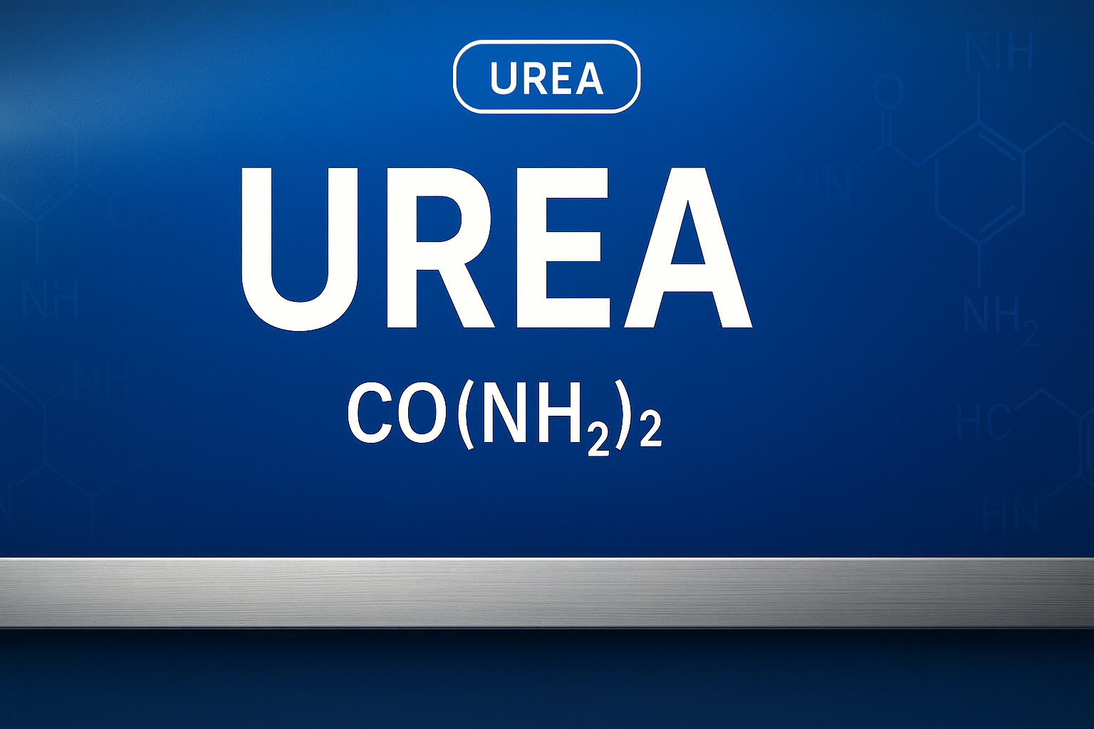 Urea (CO(NH₂)₂) scientific banner